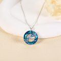 wholesale 925 Sterling Silver Blue Crystal Dragonfly Pendant Necklace for Women-0-4