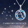 wholesale 925 Sterling Silver Blue Crystal Star Constellation Pendant Necklaces for Women Astrology Gifts-0-4