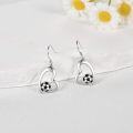 wholesale 925 Sterling Silver Soccer Ball Heart Earrings for Women Jewelry-0-4