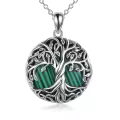 wholesale 925 Sterling Silver Abalone Shell Tree of Life Pendant Necklaces Wholesale - Irish s for Women-0-23