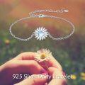 wholesale 925 Sterling Silver Daisy Flower Moonstone Infinity Tree Of Life Adjustable Charm Bracelet For Women Gifts-0-1