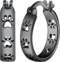 wholesale 925 Sterling Silver Cat/Dog Paw Hoop Earrings - Animal s for Women-0-0