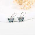 wholesale 925 Sterling Silver Butterfly Dangle Earrings for Women Cat Gifts-0-4