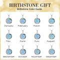 wholesale TOUPOP Zodiac Necklace 925 Sterling Silver Celtic Moon Constellation Pendant Necklaces With Blue Crystal And Blue Opal Jewelry Birthday Christmas Gifts For Women -0-5