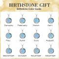 TOUPOP Sterling Silver Blue Crystal Blue Opal Celtic Moon Constellation Pendant Necklace-0-5