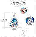 wholesale 925 Sterling Silver & Hypoallergenic Cute Pigs on Heart Pendant Necklace - Lucky Charm Gift for Women-0-3
