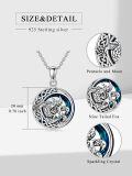 wholesale 925 Sterling Silver Dragon Pendant Necklaces for Women Men Family  Ideas-0-5