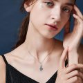 wholesale 925 Sterling Silver Labradorite and Moonstone I Love You Celtic Dragon Pendant Necklace for Women Men Couples  43cm Chain Length-0-2