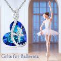 wholesale 925 Sterling Silver & Austrian Crystal Ballerina Necklace – Adjustable Chain, Hypoallergenic, Christmas Gift for Dancers-0-2