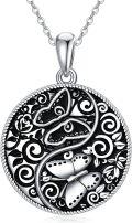wholesale 925 Sterling Silver Butterfly Mother Daughter Pendant Necklaces - Cute s for Women-0-0