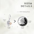 wholesale 925 Sterling Silver Heart Angel Girl Stud Earrings Gift for Women-0-9
