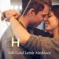 wholesale 14K Gold Letter Pendant Necklace 18 -0-4