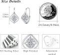 wholesale 925 Sterling Silver Celtic Knot Leverback Earrings - VintageÄ¸Ç×½ÚÀñÎï-0-3