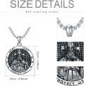 wholesale 925 Sterling Silver Saint Jude Protect Us Pendant Necklace 24 Chain-0-1