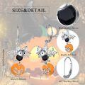 wholesale 925 Sterling Silver Bat & Pumpkin Halloween Drop Earrings Gift for Her-0-1