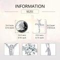 wholesale 18K Gold Plated S925 Sterling Silver Moissanite & Zircon Cross Pendant Necklace-0-3
