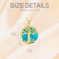 wholesale 925 Sterling Silver Tree Of Life Pendant Necklace Wholesale With Green Gemstone-0-47