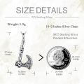 wholesale 925 Sterling Silver Viking Axe Pendant Necklace Thor Hammershead Weapon Jewelry-0-4