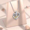 wholesale 925 Sterling Silver Synthetic Birthstone Heart Mom Necklace Women s Gift-0-2