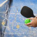 wholesale 925 Sterling Silver Sports Ball Drop Dangle Leverback Earrings for Women-0-3