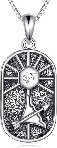wholesale 925 Sterling Silver Sagittarius Zodiac Sign Pendant Necklace for Women-Sagittarius (11.22-12.21)
