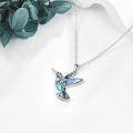 wholesale 925 Sterling Silver Hummingbird Necklace Wholesale Turquoise Inlay-0-19