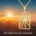 wholesale 14K Gold Celestial Sun Moon Star Pendant Necklace for Women-0-4