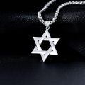 wholesale 925 Sterling Silver Star of David Pendant for Men's Jewelry Necklaces-0-3