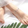 wholesale 925 Sterling Silver Star-Shaped Rainbow Crystal Ankle Anklets for Women - Birthday & Christmas Gift Ideas-0-4