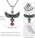 wholesale 925 Sterling Silver American Flag Eagle Cross Necklace - Patriotic Pendant Jewelry for Men & Women -0-1
