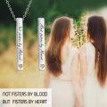 wholesale 925 Sterling Silver Inspirational Engraved Message Vertical Bar Necklace for Women Gifts-0-16