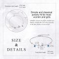 wholesale 925 Sterling Silver Moon Star Dangle Charm Bracelet With Blue Crystal-0-2