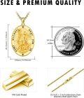 wholesale Gold 925 Sterling Silver St Michael's Prayer Medal Necklace Pendant-0-4