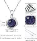 wholesale 925 Sterling Silver Natural Druzy Agate Feather Pendant Necklaces for Women-0-1