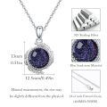 wholesale 925 Sterling Silver Natural Druzy Agate Feather Pendant Necklaces for Women-0-1