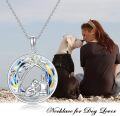wholesale TOUPOP Dog Necklace For Women Sterling Silver Pendant Necklace With Crystal -0-1