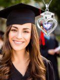 wholesale 925 Sterling Silver Heart Birthstone Necklace High School College Graduation Jewelry for Her-0-5
