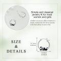 wholesale 925 Sterling Silver Panda Bear Hoop Earrings - Adorable Gift for Her-0-4