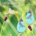 wholesale Sterling Silver Celtic Dragonfly Dangle Drop Earrings Celtic Jewelry Gifts for Women Her Wife Mom-0-23