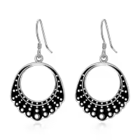 TOUPOP Sterling Silver Dissent Collar Dangle Earrings RBG Gifts-undefined