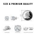 wholesale 925 Sterling Silver CZ Rope Design Round Stud Earrings for Men & Women-0-4