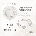 wholesale 925 Sterling Silver Opal Shell Starfish Zircon Platinum Plated Bracelet-0-5
