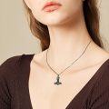 wholesale 925 Sterling Silver Abalone Shell Thor's Hammer & Tree of Life Necklace Norse Viking Jewelry-0-1