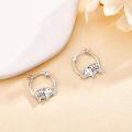wholesale 925 Sterling Silver Elephant Hoop Earrings Gift for Women Jewelry Accessories-0-2