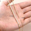 wholesale 18K Gold (Au750) Nickel-Free Hypoallergenic Lightweight Durable Chain 0.7mm-2.8mm Lobster Clasp Gift for Women-0-3