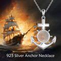 wholesale 925 Sterling Silver Anchor with Cross and Mustard Seed Charm Pendant Necklace - Sailor Faith Jewelry for Women & Men-0-5