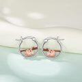 wholesale 925 Sterling Silver Sloth Charm Hoop Earrings for Girls and Women - Adorable Animal  Set-0-3