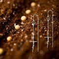 wholesale 925 Sterling Silver Cross & Mustard Seed Dangle Earrings for Women - Hypoallergenic Christian Faith  Ideas-0-4