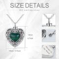 wholesale Sterling Silver Flower Urn Necklace for Ashes Memorial Keepsake Heart Jewelry-0-24