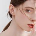 wholesale 14k Gold Mountain Circle Earrings Wholesale Pair-0-1